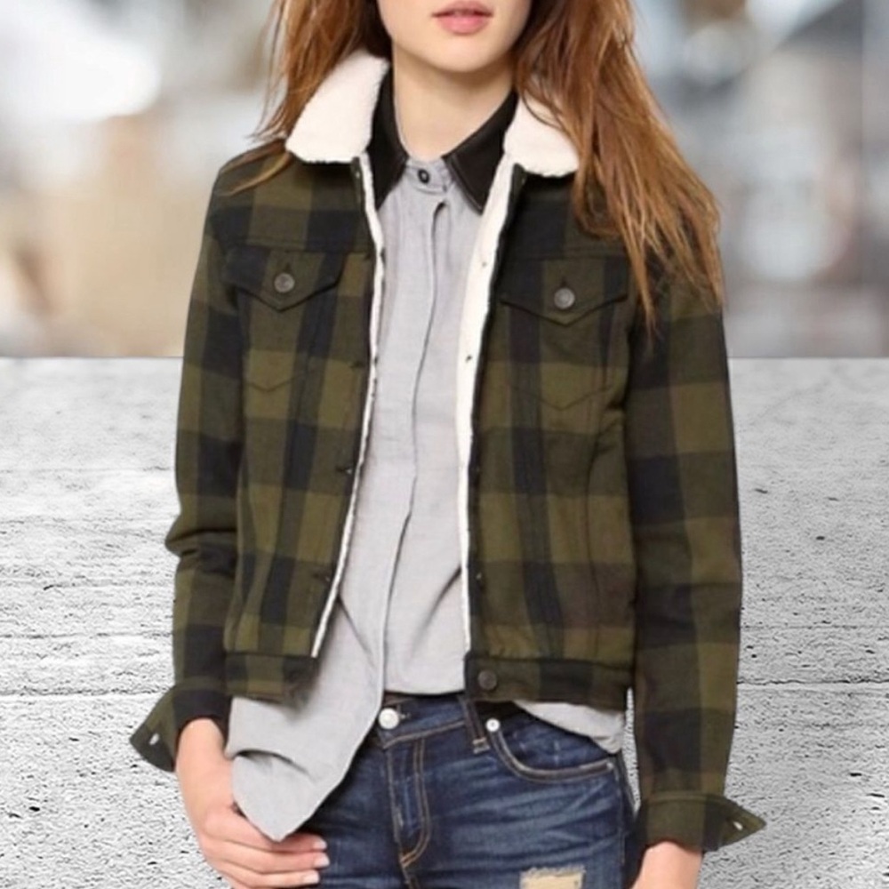 Rag & Bone Plaid Sherpa-lined Jacket